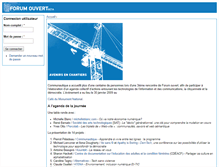 Tablet Screenshot of forumouvert.communautique.qc.ca